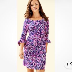 Lilly Pulitzer Sophie Ruffle Dress Swing of Things Dress Sun Protection Medium